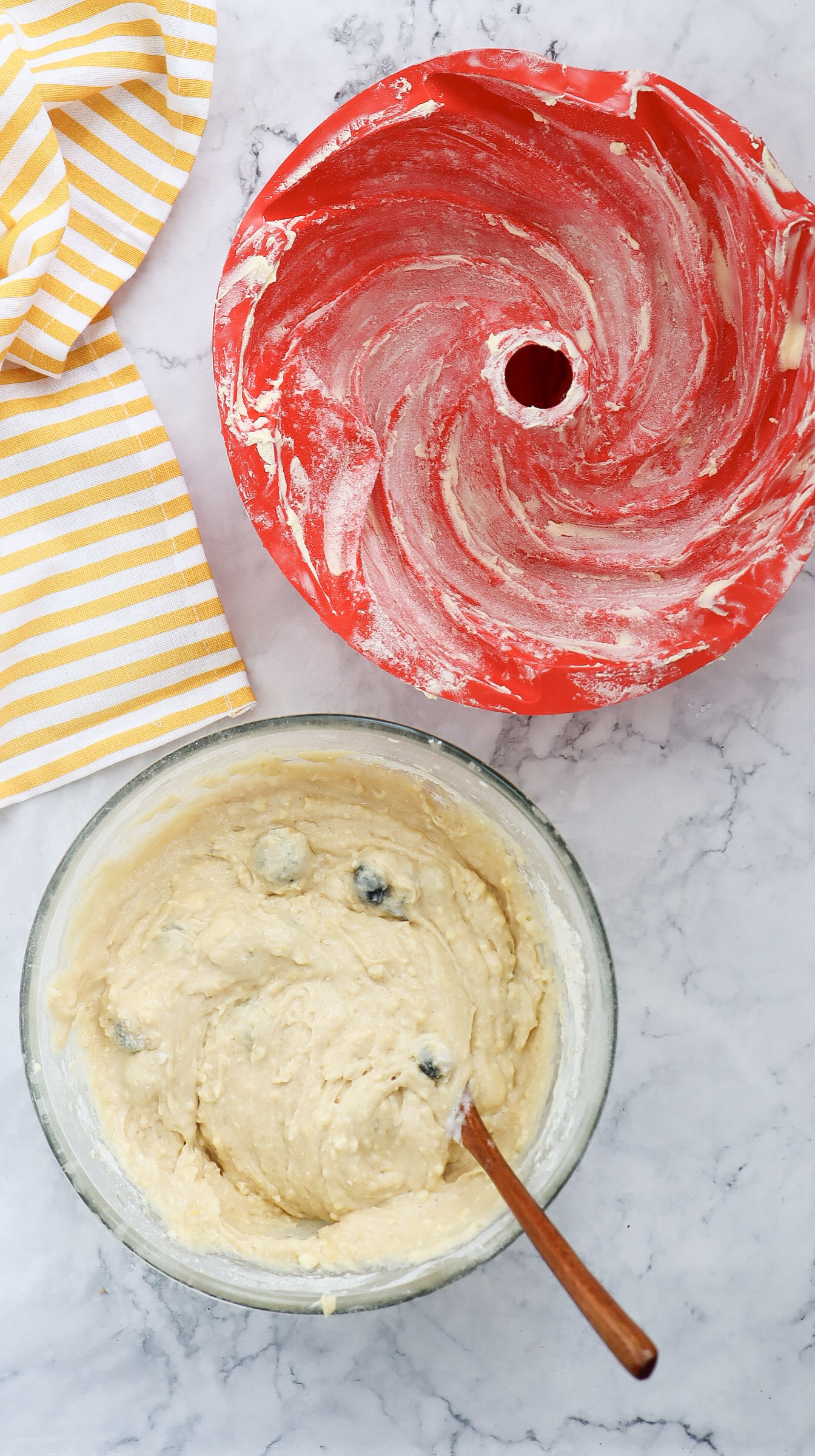 Lemon Blueberry Bundt Cake with Yogurt
