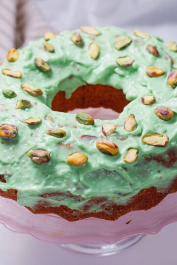 Pistachio Pudding Bundt Cake from Scratch