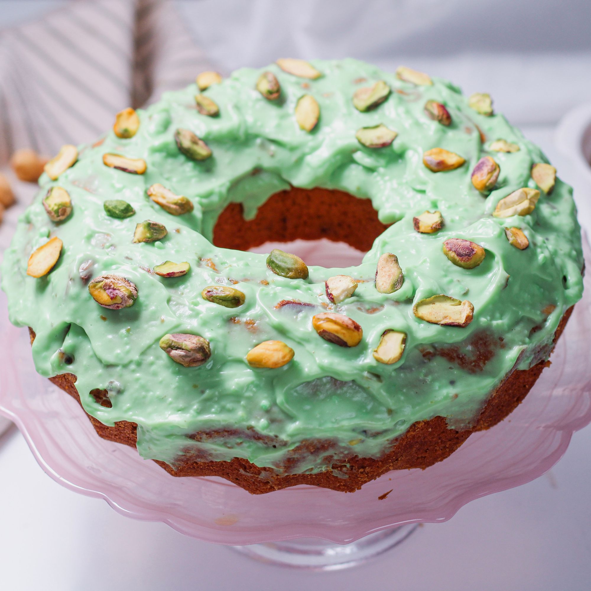 Pistachio Pudding Bundt Cake from Scratch