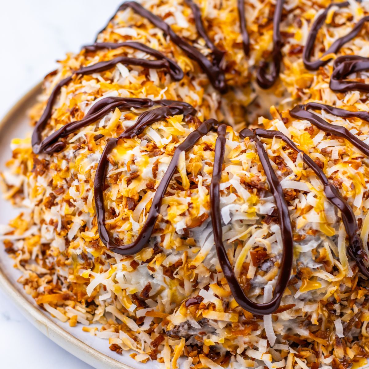 Samoa Cookie Bundt Cake