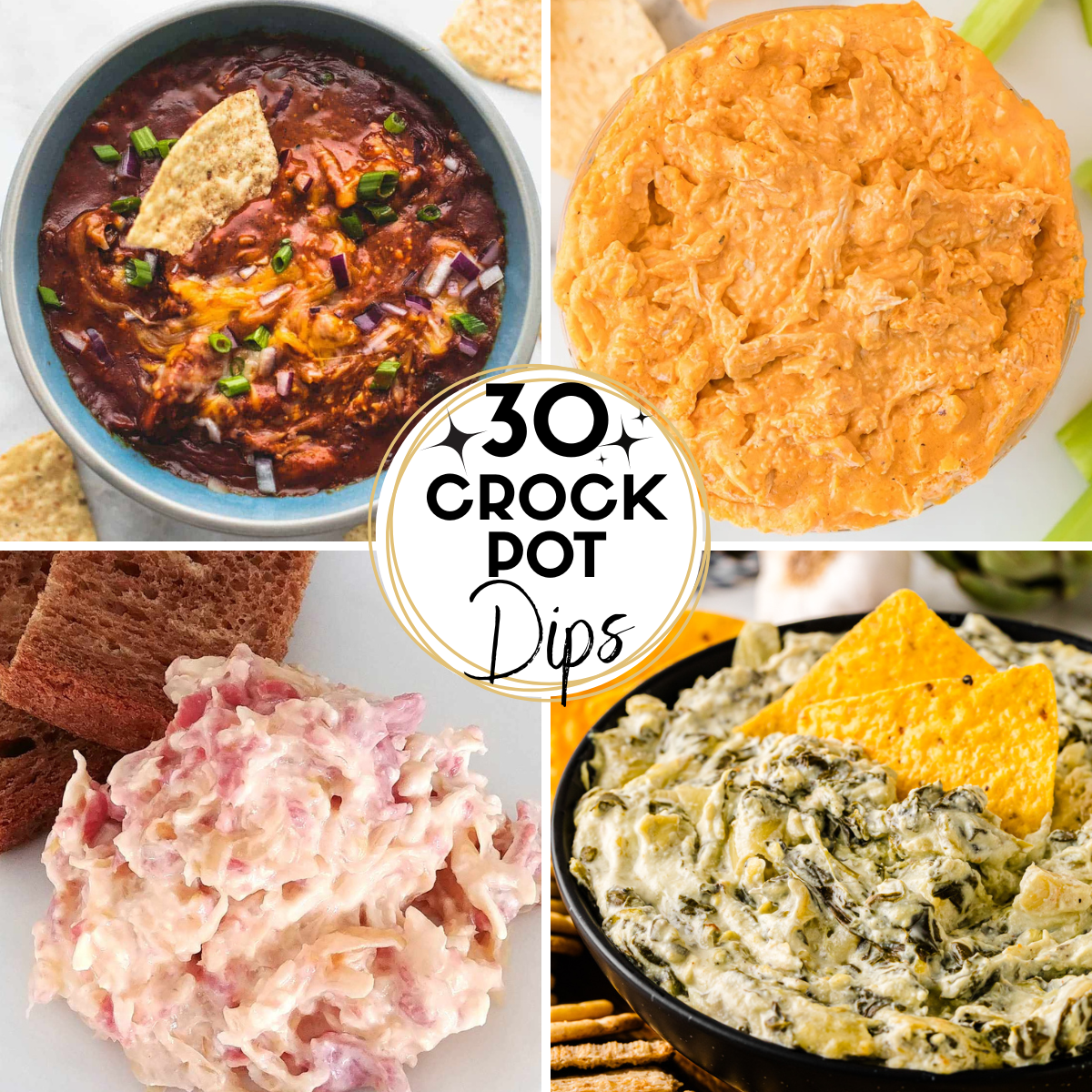 Collage Image of Crock Pot Dips
