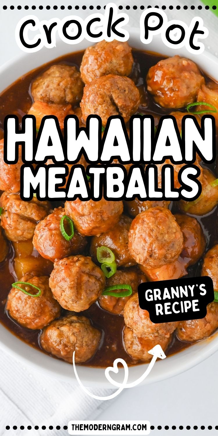 Crock Pot Hawaiian Meatballs