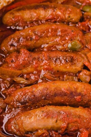 Crockpot Sausage and Peppers