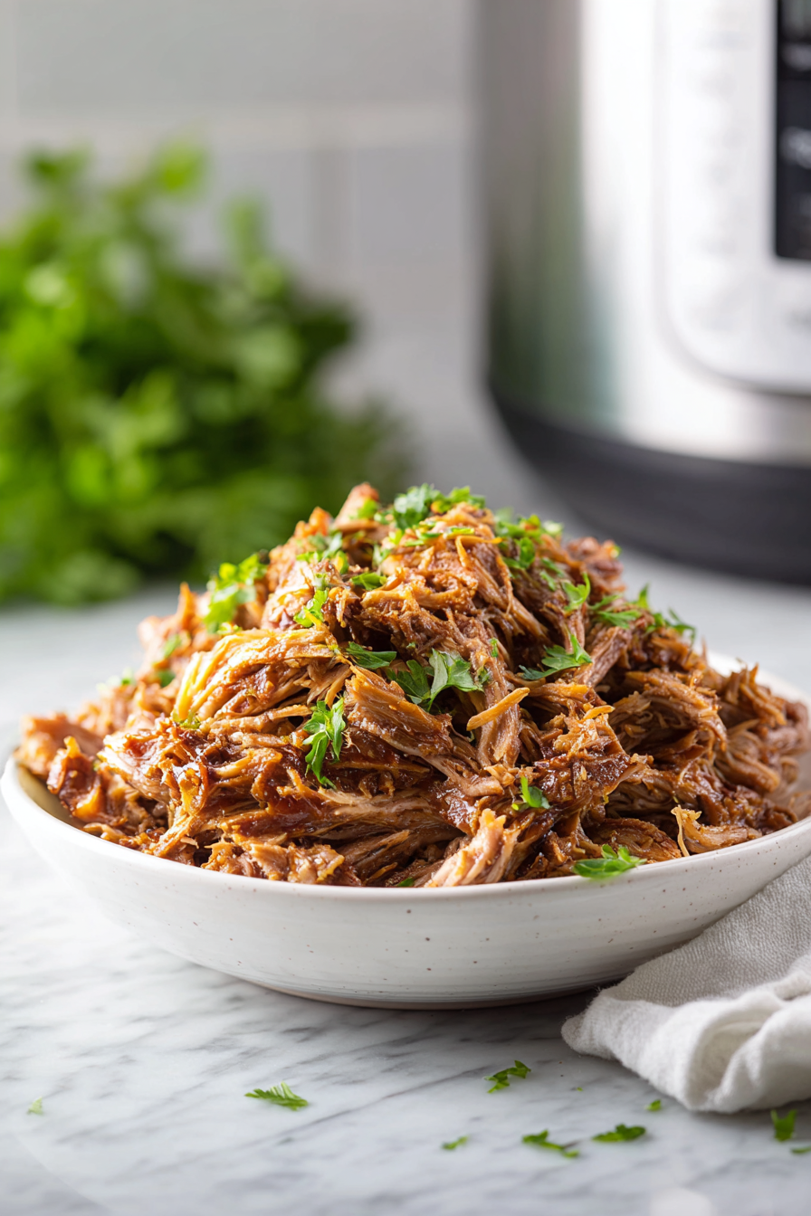 pulled pork in bowl
