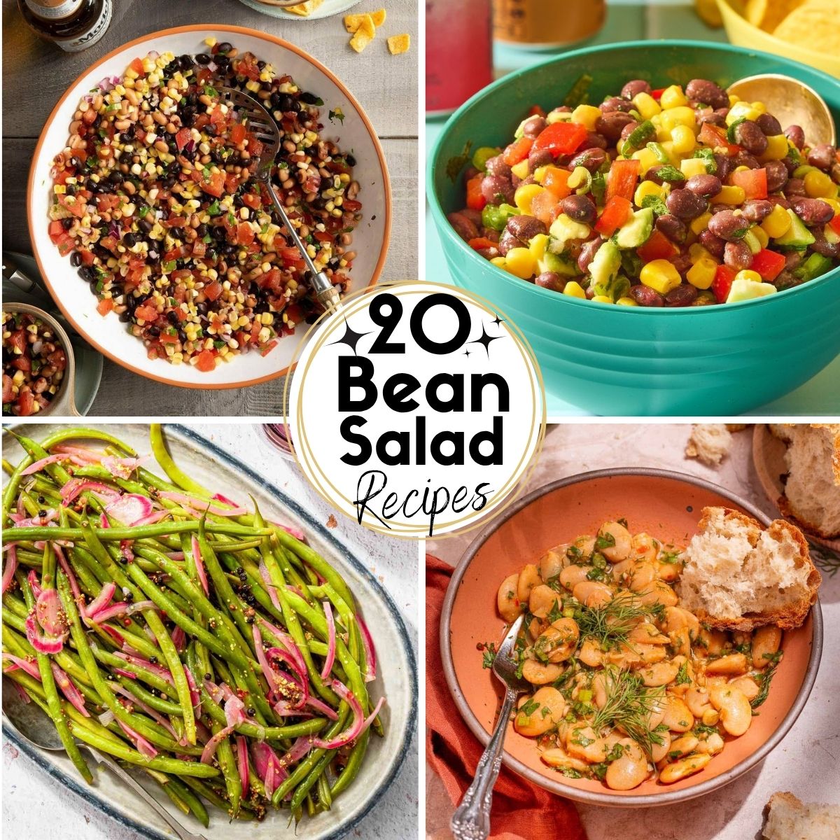 Collage Image of Bean Salad Recipes
