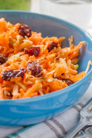 Grandma's Old Fashioned Carrot Salad (with Raisins)