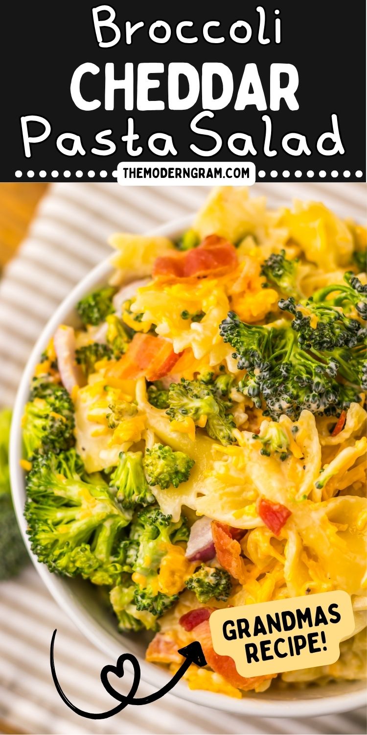 Pasta Salad with Broccoli Cheddar