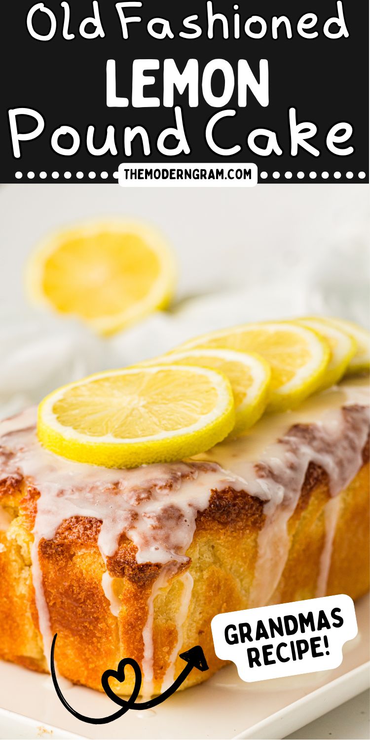 old fashioned lemon pound cake