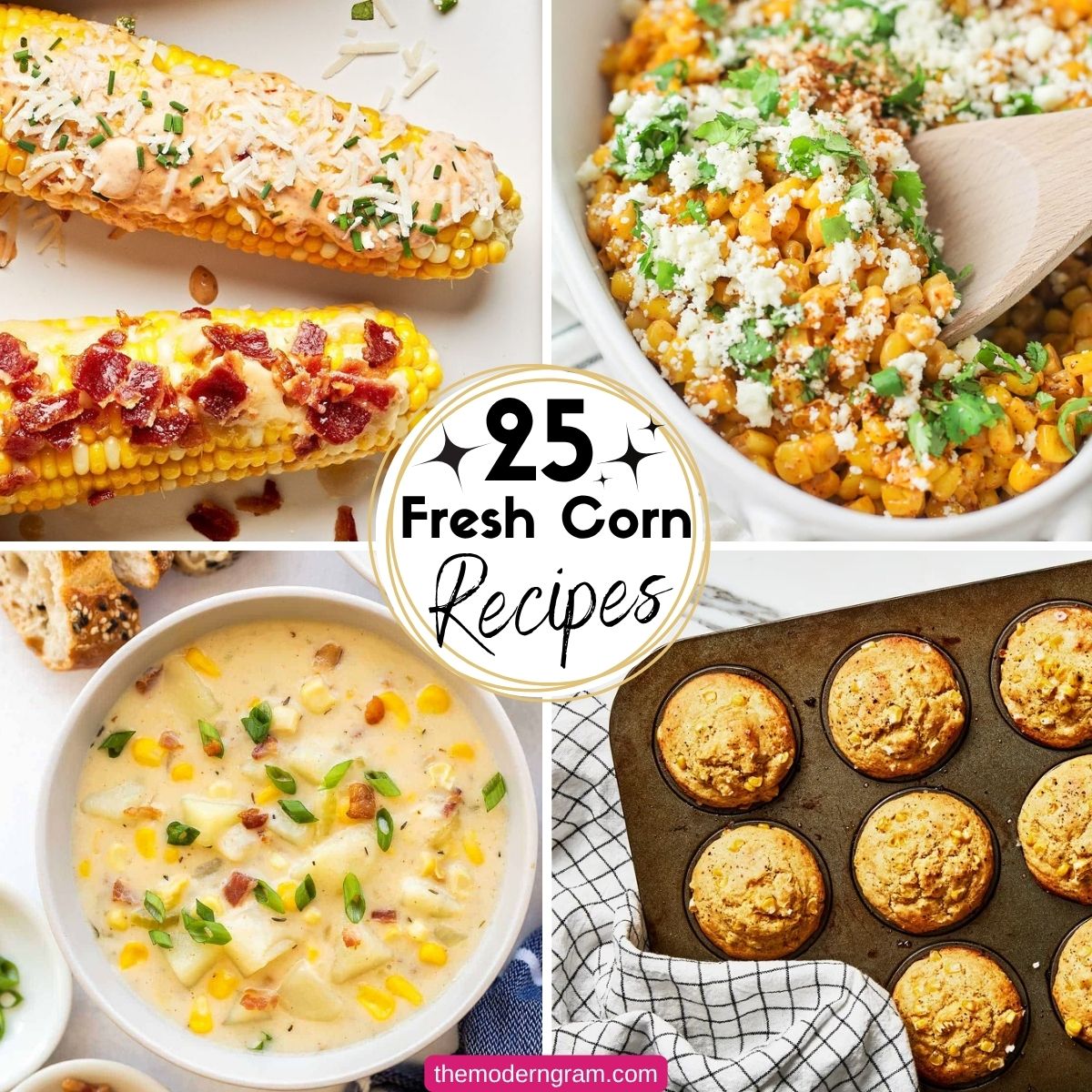 Collage Image of Fresh Corn Recipes