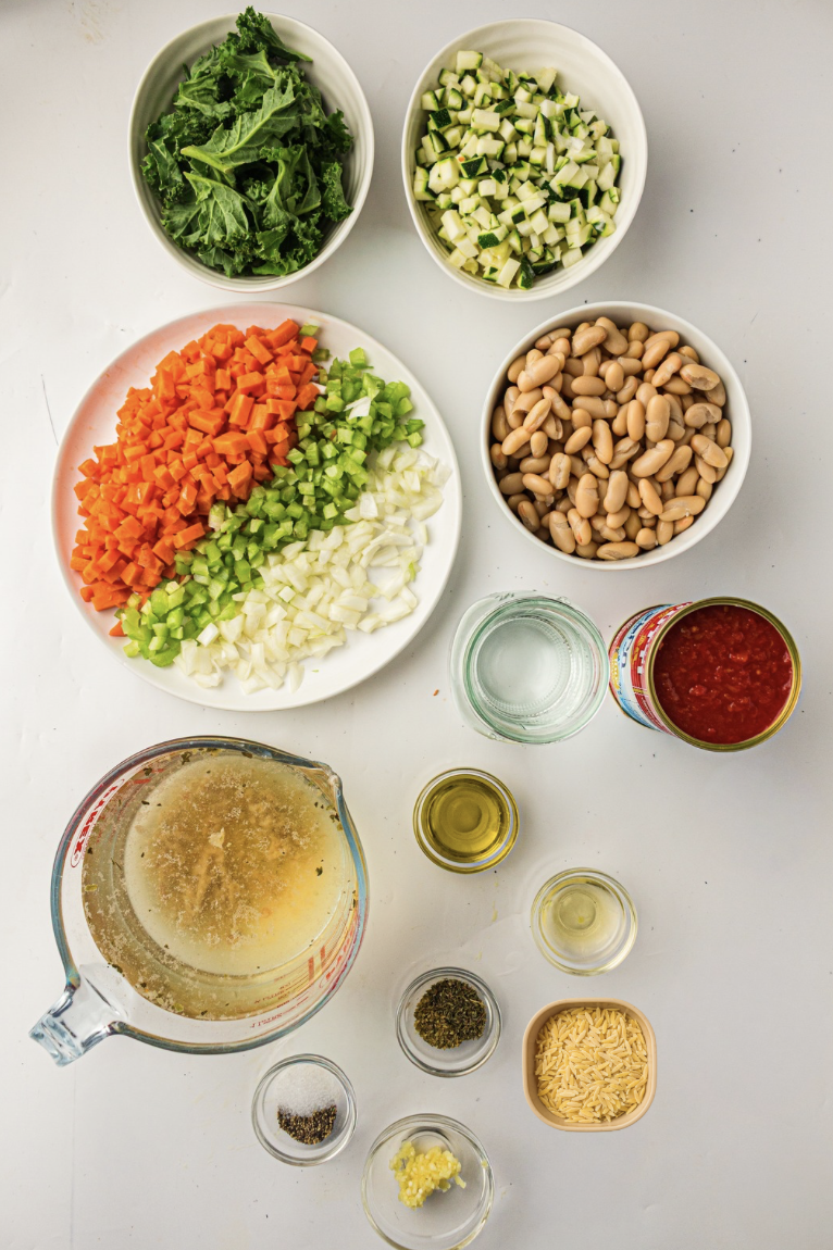 Slow Cooker Minestrone Soup Ingredients