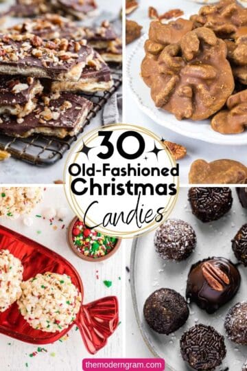 25 old-fashioned Christmas candy recipes featuring classic homemade holiday treats, perfect for sharing with family and friends.