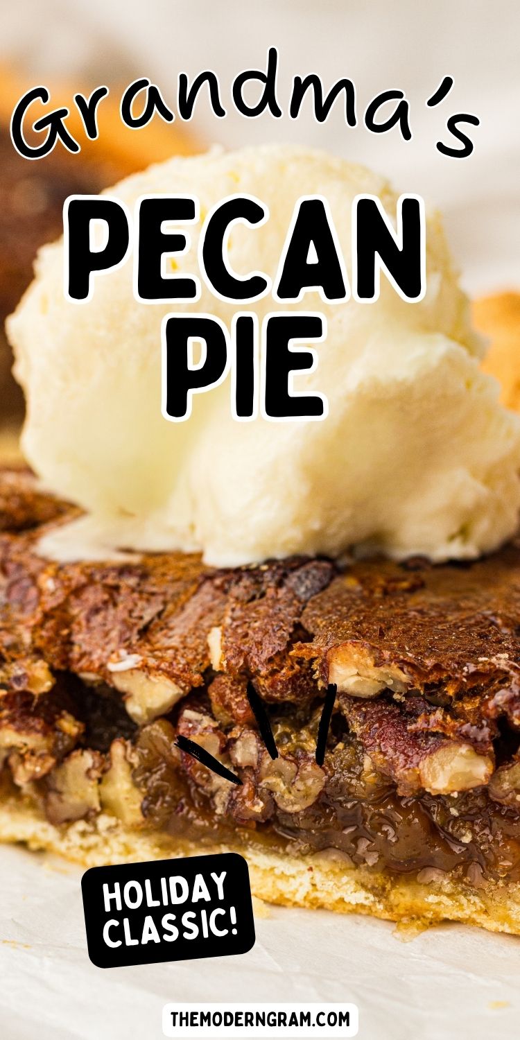 old fashioned pecan pie pin