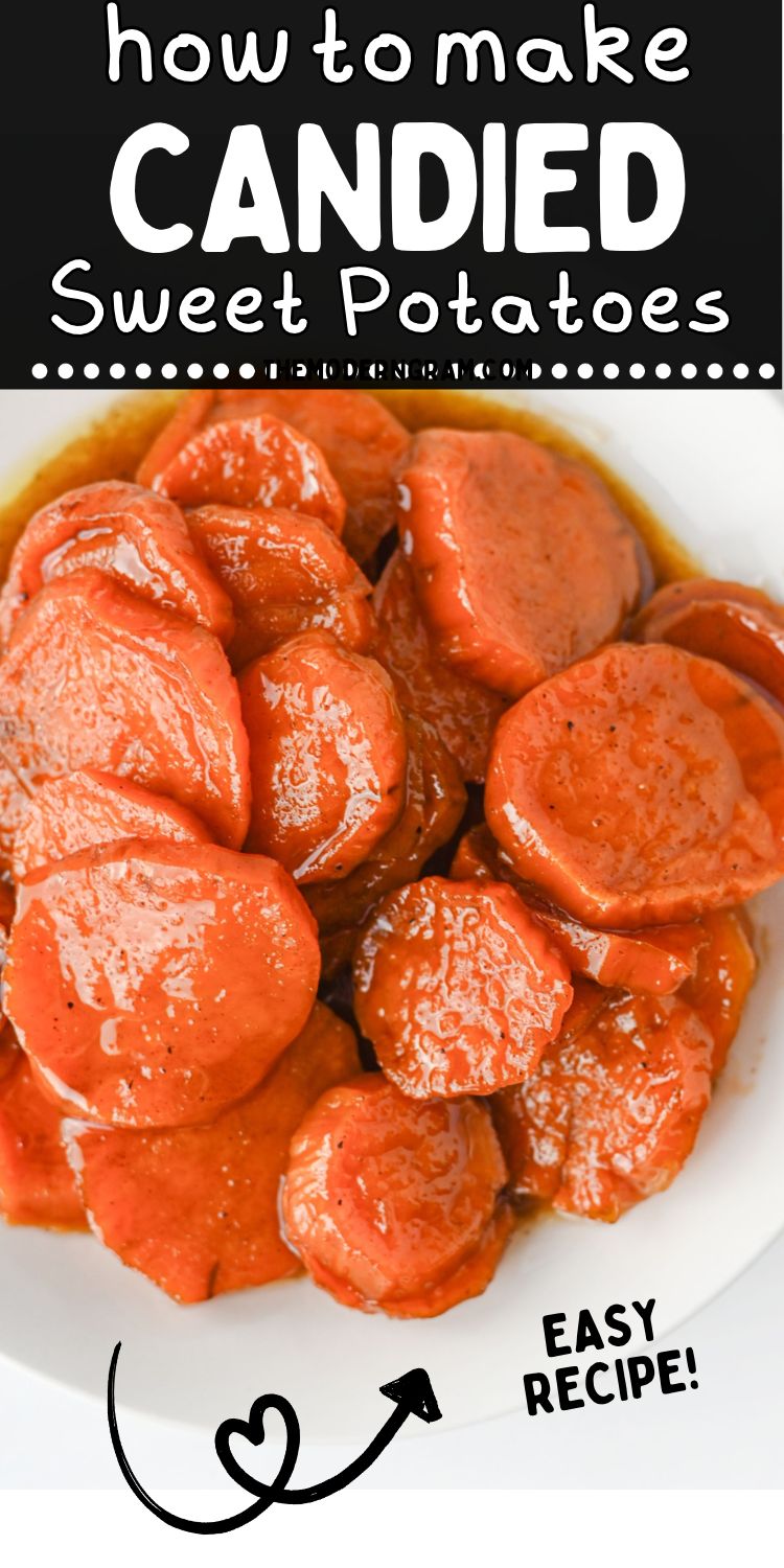 how to make candied sweet potatoes in the oven pin
